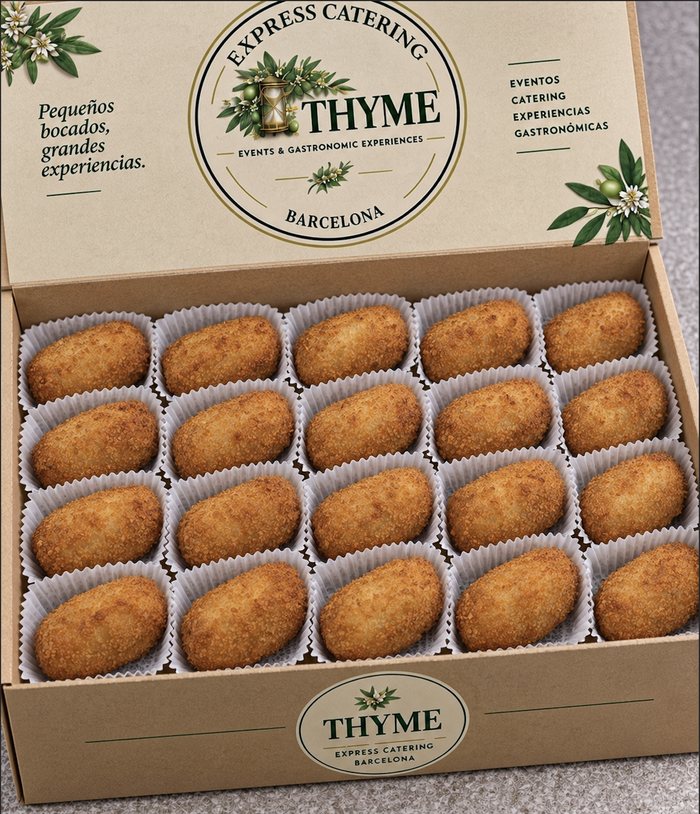 Box of THYME homemade croquettes
