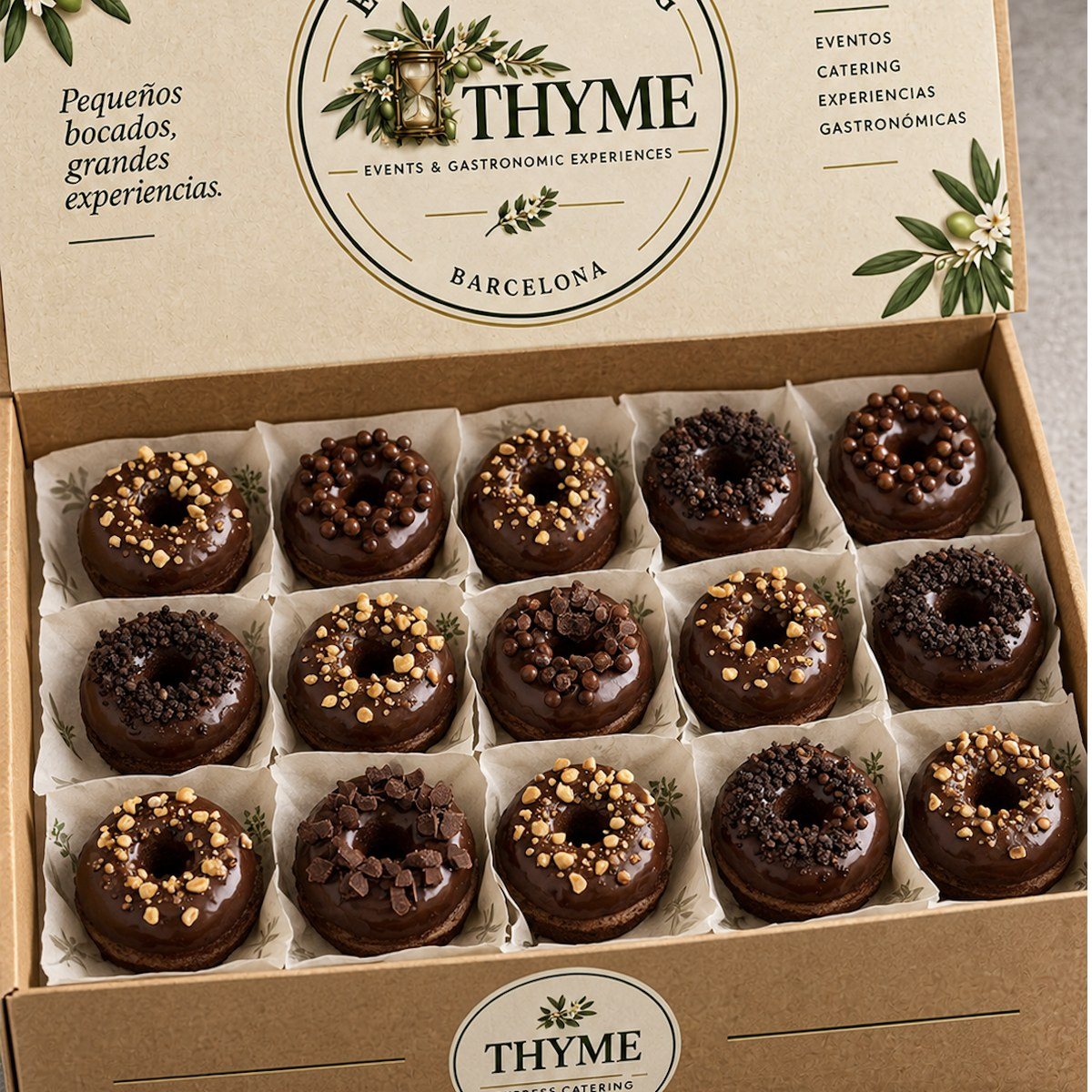 Mini donuts de chocolate THYME