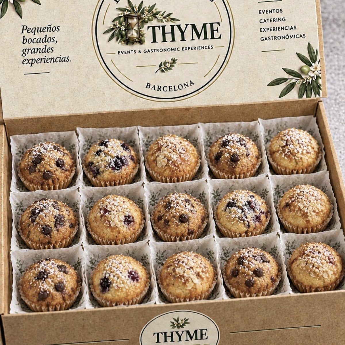 Mini magdalenas de THYME
